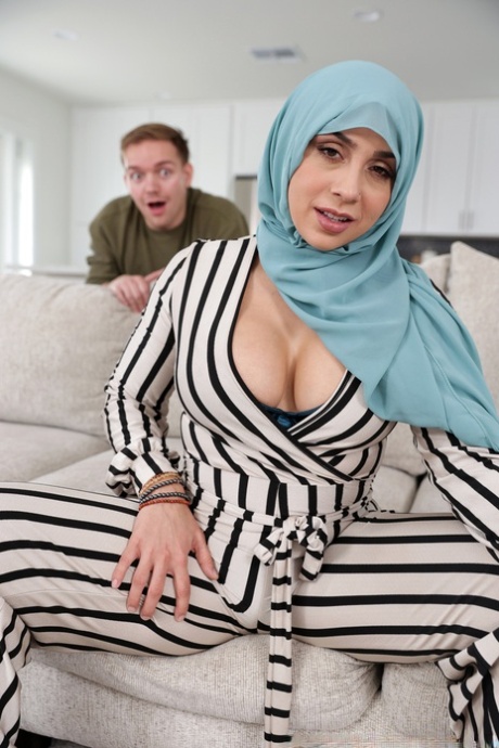 Busty Muslim mom Lilly Hall sports a creampie after a banging a boy