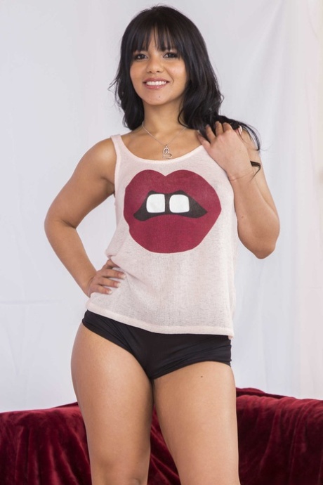 Beautiful Latina Jasmine Caro bending over and showing her monster juicy ass