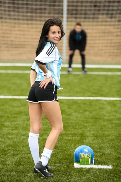Hot Argentinian soccer player Lexy A receives a hot massage  fucks