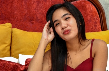 Gorgeous Filipina Andrea Villanueva spreads her hot ass cheeks & fucks in POV