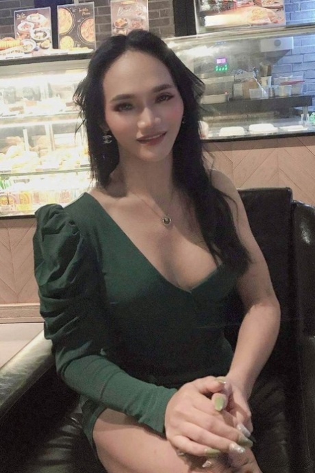 Beautiful Asian shemale posing in numerous hot outfits in her own compilation
