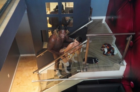 Sexy babe Kylie Quinn lets a black man eat her pussy before enjoying his BBC